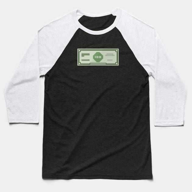 Money Baseball T-Shirt by brick86